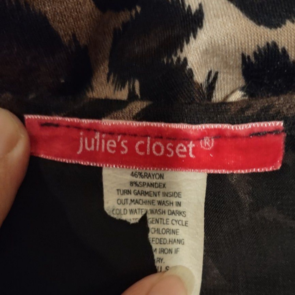 WOMENS SEXY LEOPARD TOP SIZE XL - Picture 5 of 6